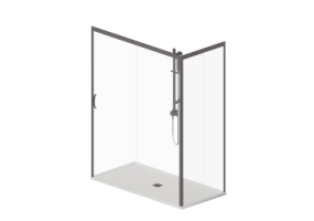 Docce 3D - Piatto doccia con box 80x160cm