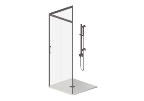 Duches 3D - Base de chuveiro com cabine 90x90cm