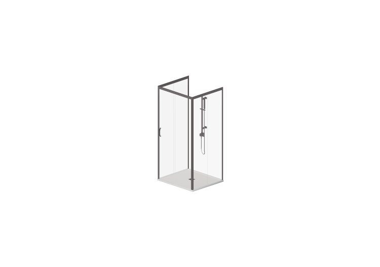 Duches 3D - Base de chuveiro com cabine 90x100cm - ACCA... Duches 3D - Base de chuveiro com cabine 90x100cm - ACCA...
