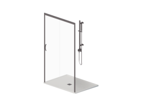 3D Duschen - Duschwanne mit Duschkabine 90x120cm
