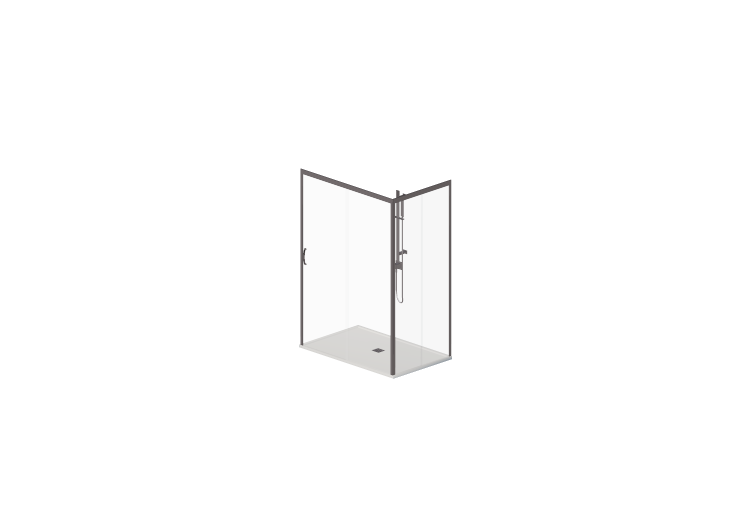 3D Showers - Shower tray with cabin 90x140cm - ACCA... 3D Showers - Shower tray with cabin 90x140cm - ACCA...