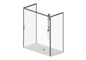 Douche 3D - Receveur douche avec cabine 90x180cm