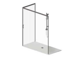 Duches 3D - Base de chuveiro com cabine 90x180cm