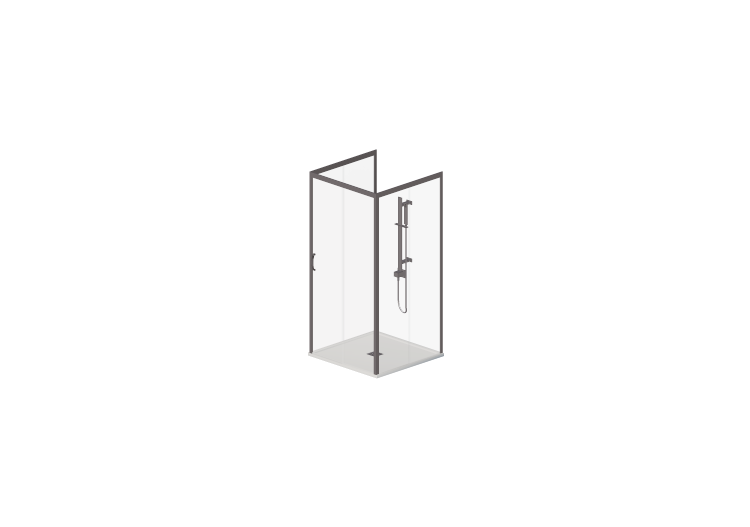 Docce 3D - Piatto doccia con box 100x100cm - ACCA software Docce 3D - Piatto doccia con box 100x100cm - ACCA software