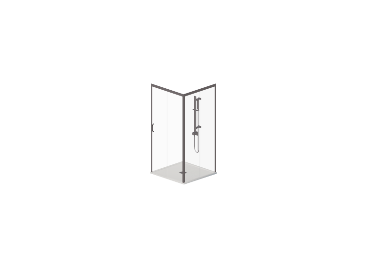 Duchas 3D - Plato ducha con mampara 100x100cm - ACCA... Duchas 3D - Plato ducha con mampara 100x100cm - ACCA...
