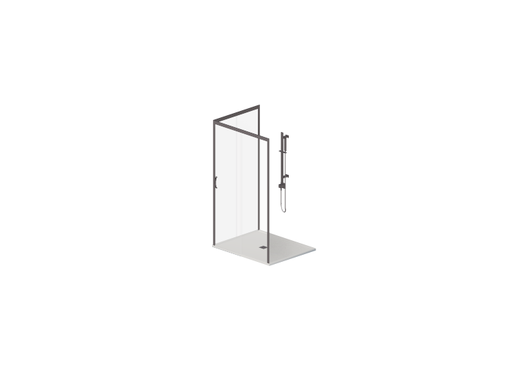 Docce 3D - Piatto doccia con box 100x120cm - ACCA software Docce 3D - Piatto doccia con box 100x120cm - ACCA software