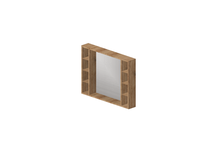 Specchi 3D - Specchio con mensole - ACCA software Specchi 3D - Specchio con mensole - ACCA software