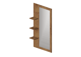3D Spiegel - Gro&szlig;er Spiegel mit Regalen