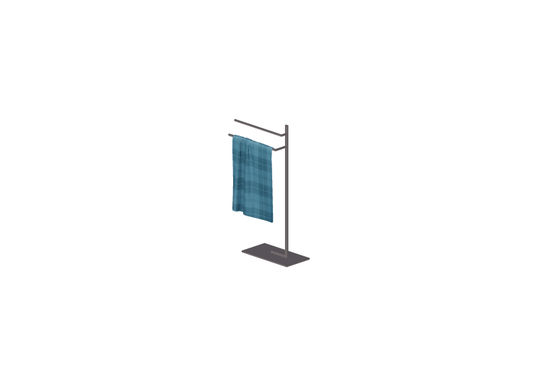 3D Accessories - Floor towel rail 90x52cm - ACCA software 3D Accessories - Floor towel rail 90x52cm - ACCA software