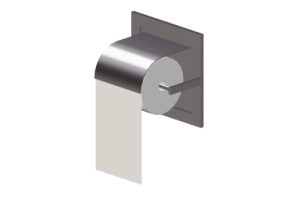 Acessórios 3D - Porta papel higiênico de papel higiênico