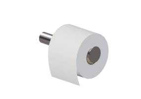 Accesorios 3D - Rollo de papel higi&eacute;nico