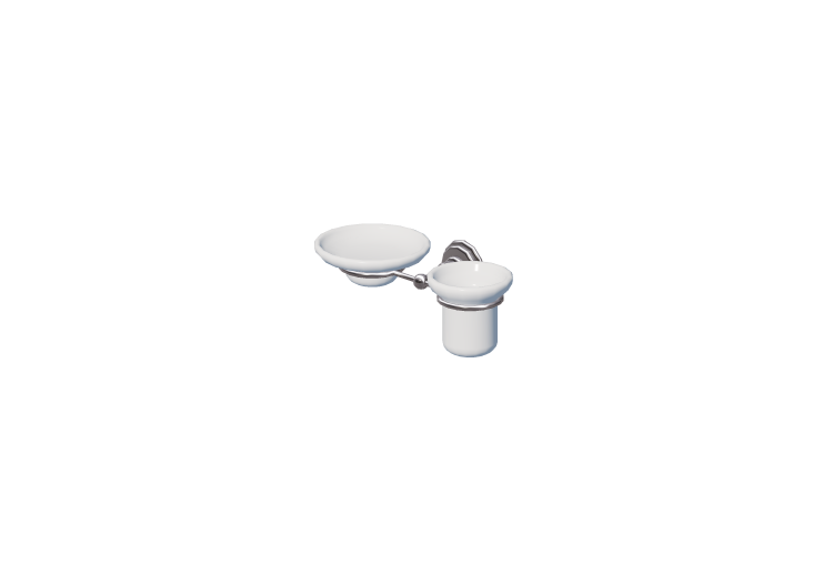 Accessori 3D - Porta sapone e porta bicchiere da parete -... Accessori 3D - Porta sapone e porta bicchiere da parete -...