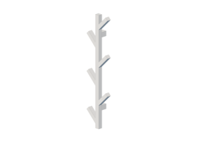 Accessori 3D - Appendiabiti in legno laccato - Ikea - Tjusig