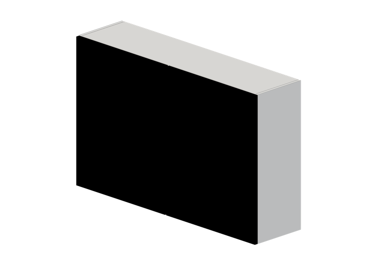 Armários aéreos 3D - Prateleira em madeira lacada - Ikea -... Armários aéreos 3D - Prateleira em madeira lacada - Ikea -...