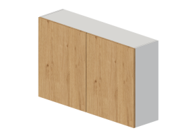 3D Hanging cabinets - Lacquered wood wall cabinet - Ikea - Knoxhult