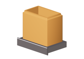 Accesorios 3D - Porta vaso de pared - Imma