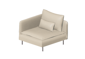 3D Sessel und Sofas - Sofa aus Stoff - Ikea - Söderhamn
