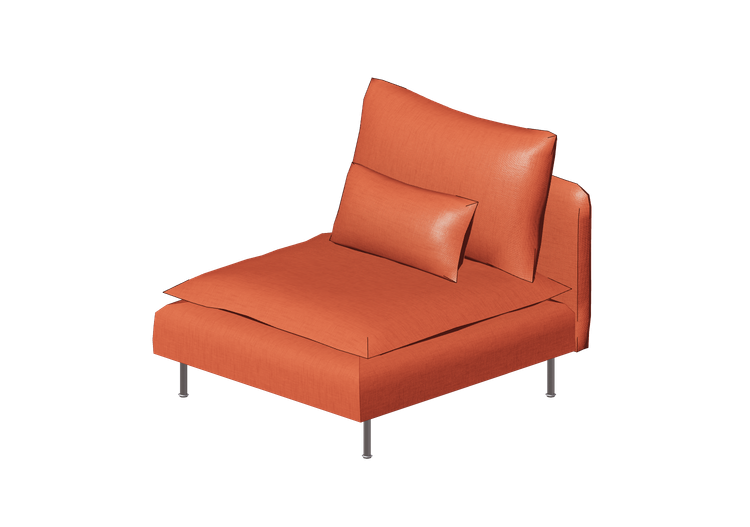 Divans 3D - Canapé en tissu - Ikea - Söderhamn - IKEA Divans 3D - Canapé en tissu - Ikea - Söderhamn - IKEA