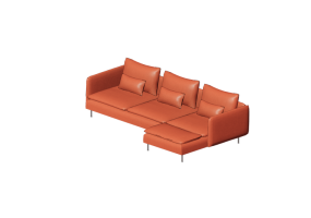 Divani 3D - Divano in tessuto - Ikea - Söderhamn