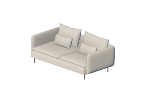 Sofás 3D - Sofá de tecido - Ikea - Söderhamn
