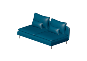 Chairs and Sofas 3D - Fabric sofa - Ikea - S&ouml;derhamn