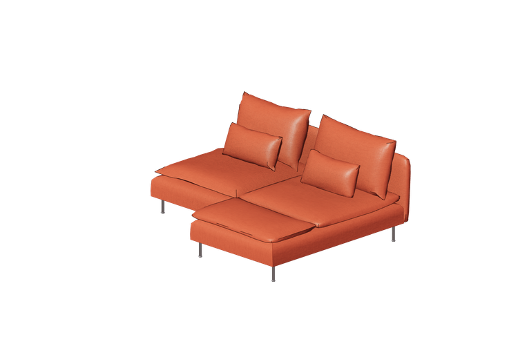Sofás 3D - Sofá de tecido - Ikea - Söderhamn - IKEA Sofás 3D - Sofá de tecido - Ikea - Söderhamn - IKEA
