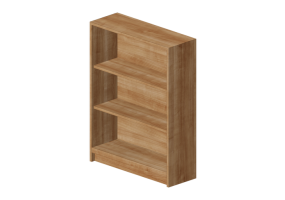 3D Bookshelves and Containers - Wooden bookshelf - Ikea - Billy