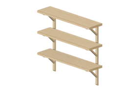 Biblioth&egrave;que 3D - Combinaison d'&eacute;tag&egrave;res - Ikea - Tranhult - Sandshult