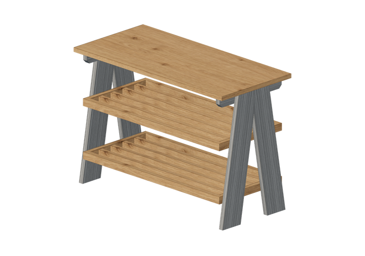 Bibliothèque 3D - Banc avec rangement pour chaussures en... Bibliothèque 3D - Banc avec rangement pour chaussures en...