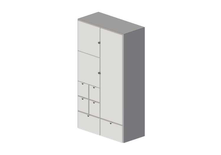 Wardrobes and Cabinets 3D - Lacquered wooden wardrobe -... Wardrobes and Cabinets 3D - Lacquered wooden wardrobe -...