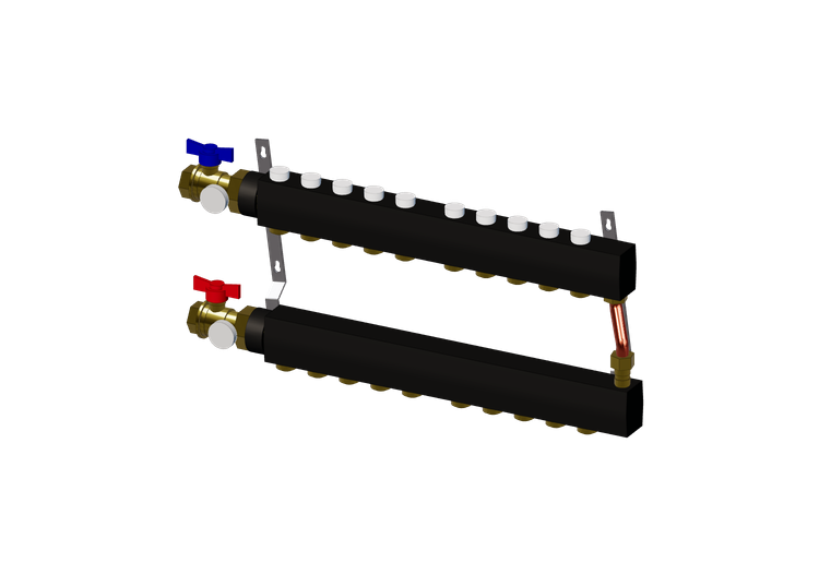Vorfabrizierter Verteiler komplett mit Isolierung für... Vorfabrizierter Verteiler komplett mit Isolierung für...