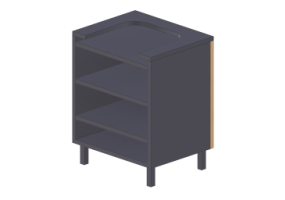 3D M&ouml;bel - Kassentheke 75x95cm