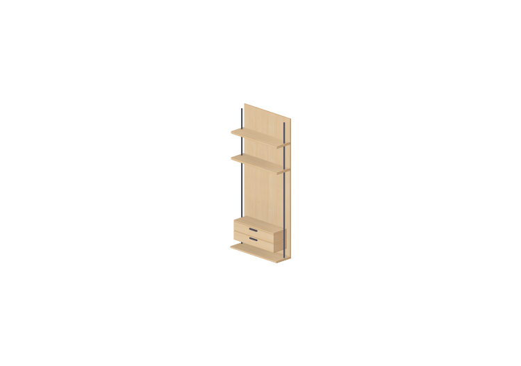 3D Furniture - Modular furniture with 2 drawers and 2... 3D Furniture - Modular furniture with 2 drawers and 2...
