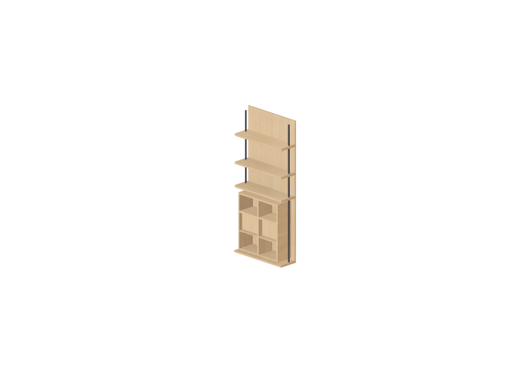 Meubles 3D - Aménagement modulaire avec 4 cubes et 2... Meubles 3D - Aménagement modulaire avec 4 cubes et 2...