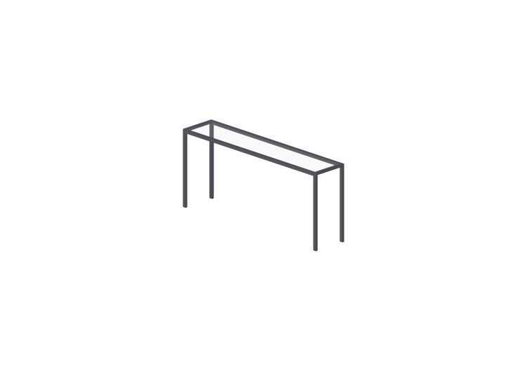3D Möbel - Arbeitstisch 150x32x66cm - ACCA software 3D Möbel - Arbeitstisch 150x32x66cm - ACCA software