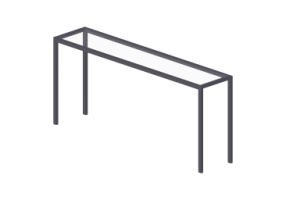 M&oacute;veis 3D - Mesa de trabalho 150x32x66cm