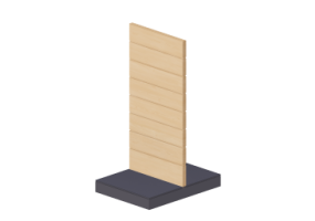 3D Aussteller - Paneelgondel beidseitig 60x130cm