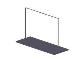 Vitrine exposition 3D - Stender 160x60x100cm