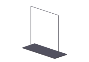 3D Exhibitors - Clothes stand 160x60x150cm