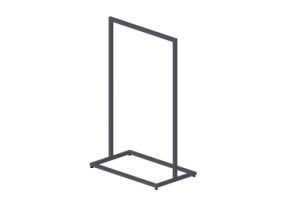 Vitrine exposition 3D - Stender 100x60x160cm