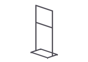 Vitrine exposition 3D - Stender 100x60x200cm