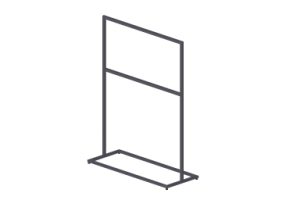 Vitrine exposition 3D - Stender 150x60x200cm