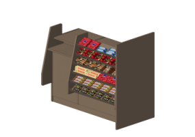 Vitrine exposition 3D - Vitrine
