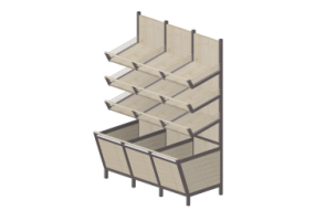 Exibidores 3D - Estantes para p&atilde;o