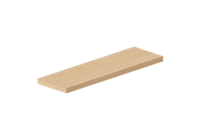 3D Hanging cabinets - Shelf top 50x15cm with squared edges