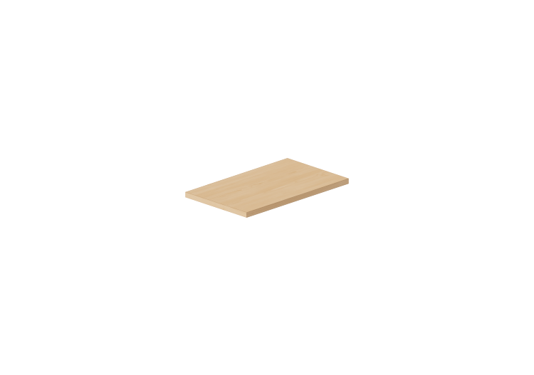 Pensili 3D - Piano mensola 50x30cm bordo squadrato - ACCA... Pensili 3D - Piano mensola 50x30cm bordo squadrato - ACCA...