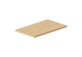 3D H&auml;ngeschr&auml;nke - Regalboden 50x30cm mit eckiger Kante