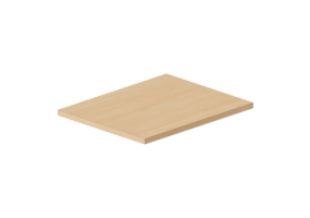 3D Hanging cabinets - Shelf top 50x40cm with squared edges