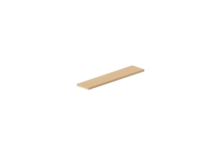 Colgantes 3D - Estante 70x15cm borde cuadrado - ACCA... Colgantes 3D - Estante 70x15cm borde cuadrado - ACCA...