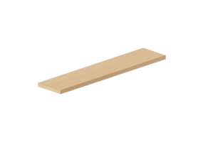 Armários aéreos 3D - Superfície prateleira 70x15cm borda serrada